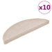Covorașe scări, 10 buc., 56x17x3 cm, semirotunde, gri taupe - WALTI WALTI