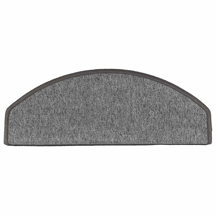 Covorașe pentru scări, 10 buc., 65x24x4 cm, gri închis, semirotunde, mari - WALTI WALTI