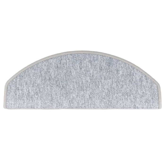 Covorașe pentru scări, 10 buc., 65x24x4 cm, gri deschis, semirotunde, mari - WALTI WALTI