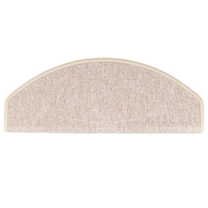 Covorașe pentru scări, 10 buc., 65x24x4 cm, semirotunde, maro taupe, mari - WALTI WALTI