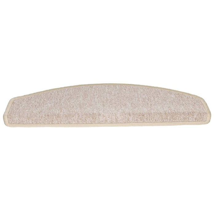 Covorașe pentru scări, 10 buc., 65x24x4 cm, semirotunde, maro taupe, mari - WALTI WALTI