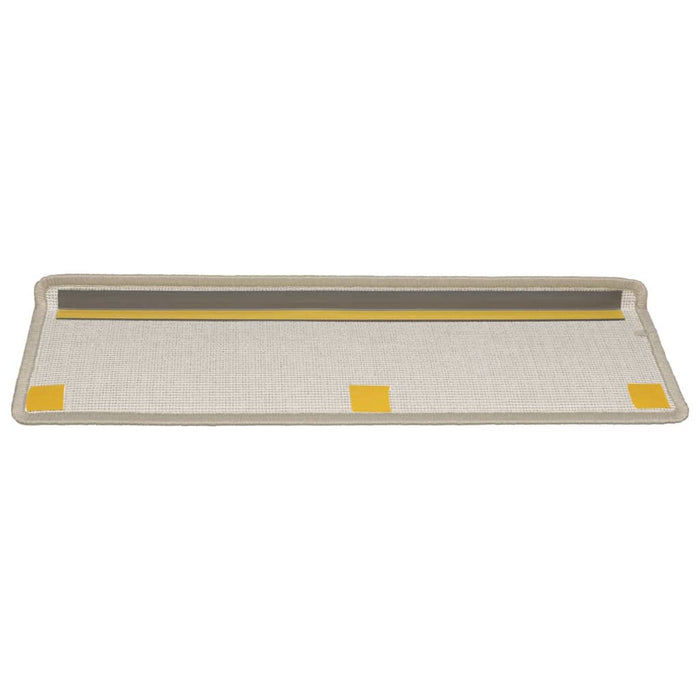 Covorașe pentru scări, 5 buc., 65x21x4 cm, margini dreptunghiulare, gri taupe WALTI