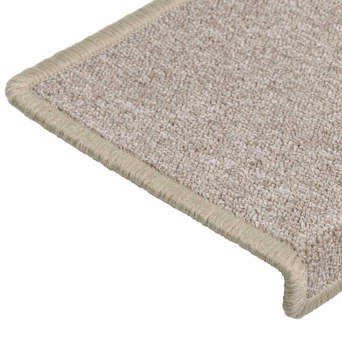 Covorașe pentru scări, 5 buc., 65x21x4 cm, margini dreptunghiulare, gri taupe WALTI