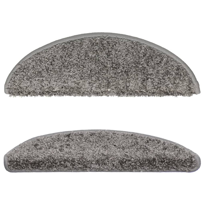 Covorașe pentru scări, 10 buc., 56x17x3 cm, gri, semirotunde - WALTI WALTI
