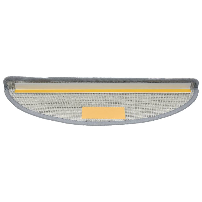 Covorașe pentru scări, 10 buc., 56x17x3 cm, gri, semirotunde - WALTI WALTI