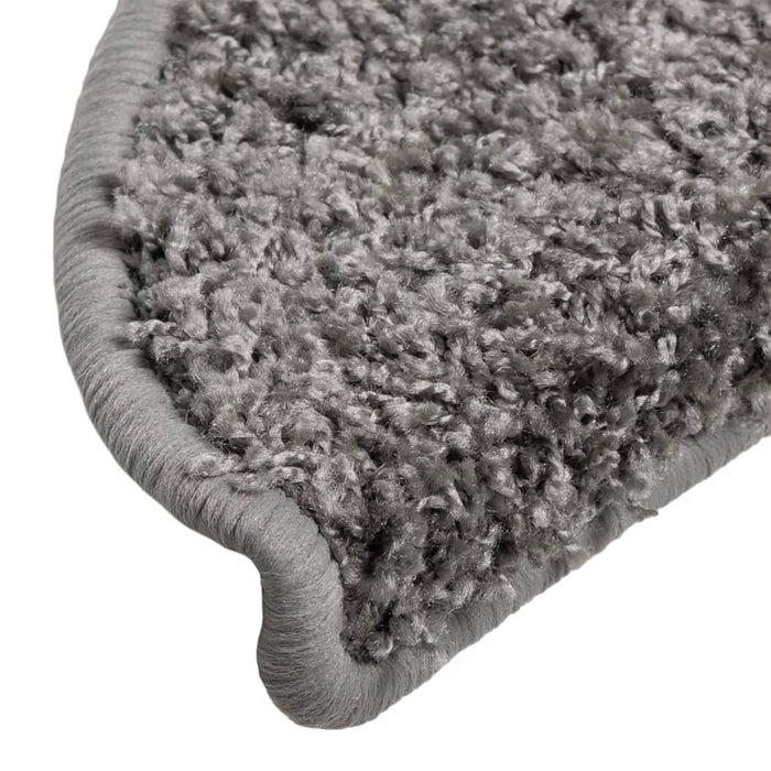 Covorașe pentru scări, 10 buc., 56x17x3 cm, gri, semirotunde - WALTI WALTI