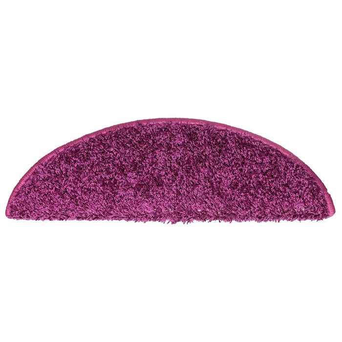 Covorașe scări, 10 buc., 56x17x3 cm, violet, semirotunde - WALTI WALTI