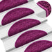 Covorașe scări, 10 buc., 56x17x3 cm, violet, semirotunde - WALTI WALTI