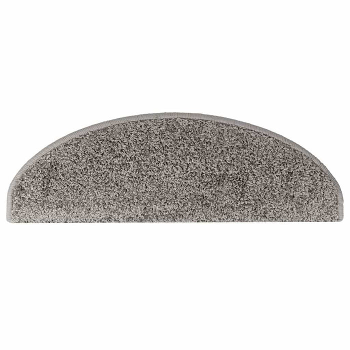 Covorașe pentru scări, 5 buc., 65x21x4 cm, gri, semirotunde, mari WALTI