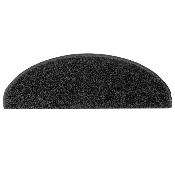 Covorașe pentru scări, 10 buc., 65x21x4 cm, negru, semirotunde, mari - WALTI WALTI