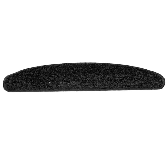 Covorașe pentru scări, 10 buc., 65x21x4 cm, negru, semirotunde, mari - WALTI WALTI