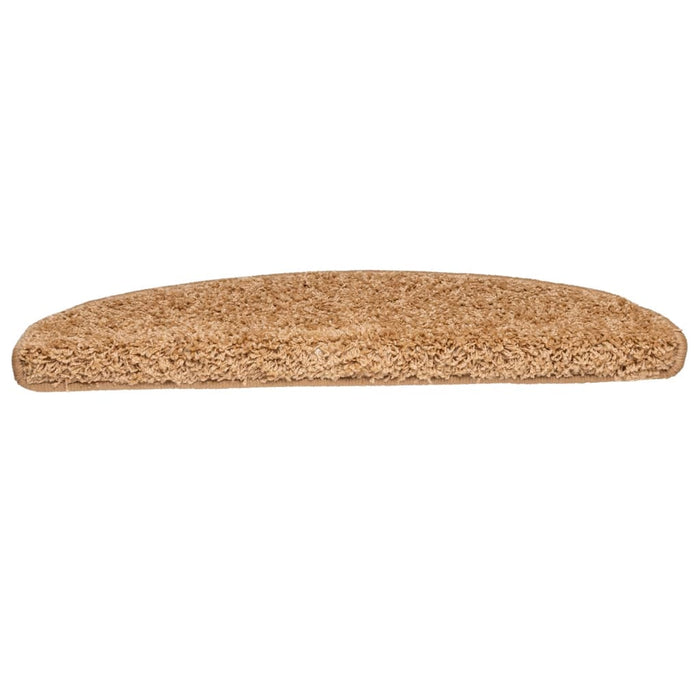 Covorașe pentru scări, 10 buc., 65x21x4 cm, bej, semirotunde, mari - WALTI WALTI