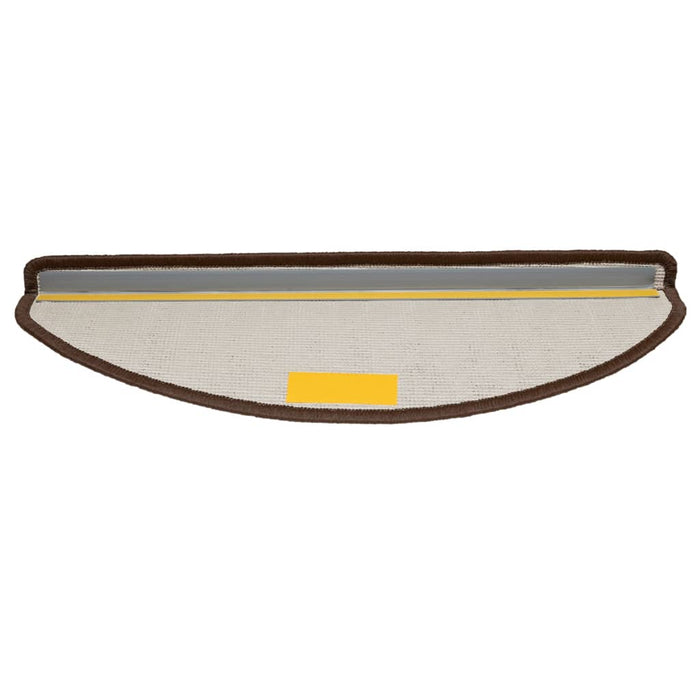 Covorașe pentru scări, 10 buc., 65x21x4 cm, maro, semirotunde, mari - WALTI WALTI