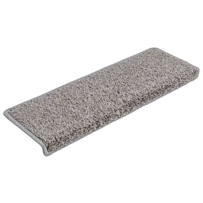 Covorașe pentru scări, 5 buc., 65x21x4 cm, gri, cu margini dreptunghiulare WALTI
