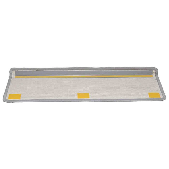 Covorașe pentru scări, 5 buc., 65x21x4 cm, gri, cu margini dreptunghiulare WALTI