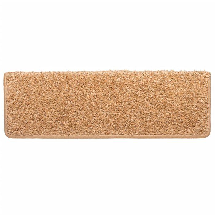 Covorașe pentru scări, 10 buc., 65x21x4 cm, bej, cu margini dreptunghiulare - WALTI WALTI