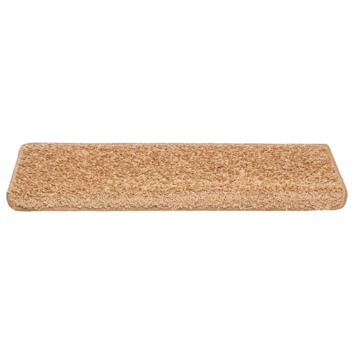 Covorașe pentru scări, 10 buc., 65x21x4 cm, bej, cu margini dreptunghiulare - WALTI WALTI
