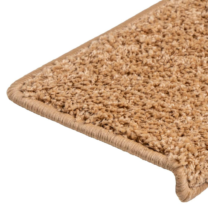 Covorașe pentru scări, 10 buc., 65x21x4 cm, bej, cu margini dreptunghiulare - WALTI WALTI