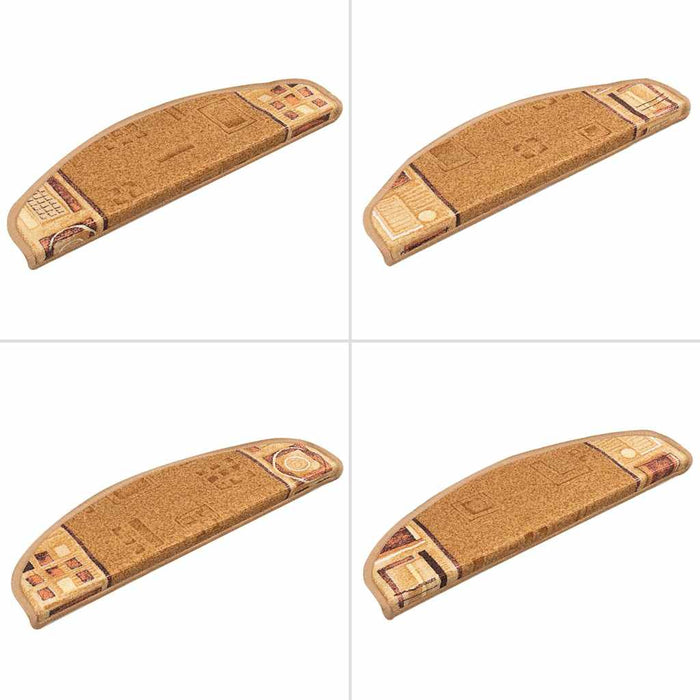 Covorașe autoadezive pentru scări, 10 buc., bej, 65x21x4 cm - WALTI WALTI