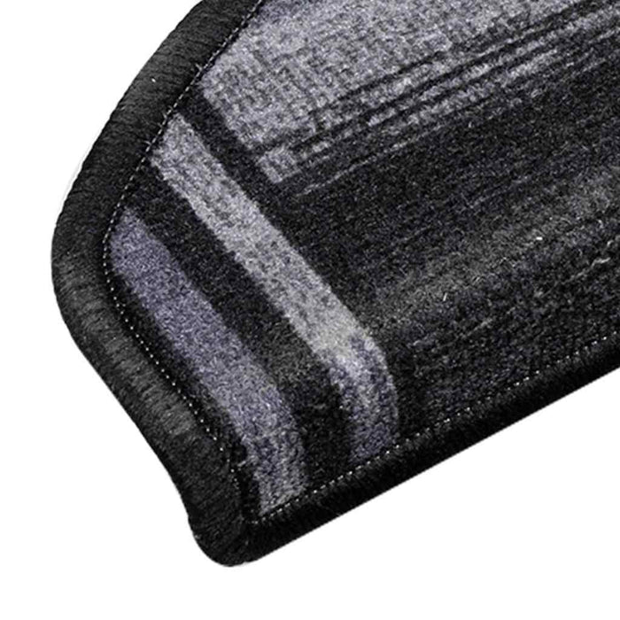 Covorașe scări, 5 buc., negru și gri, 65x21x4 cm, autoadeziv - WALTI WALTI