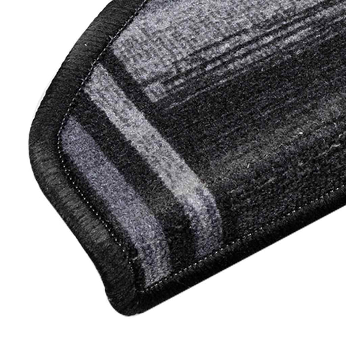 Covorașe scări autoadezive, 10 buc., negru și gri, 65x21x4 cm - WALTI WALTI