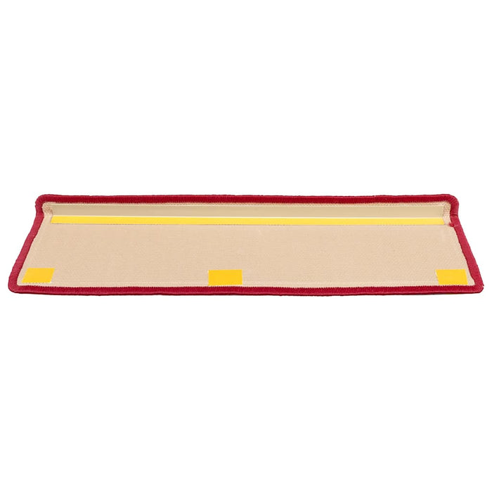 Covorașe pentru scări autoadezive, 5 buc., roșu, 65x21x4 cm - WALTI WALTI