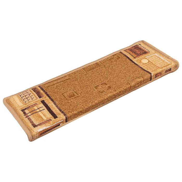 Covorașe scări autoadezive ,5 buc., bej ,65x21x4 cm - WALTI WALTI