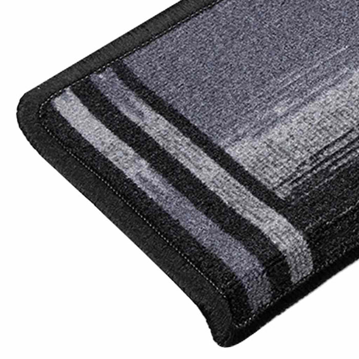 Covorașe de scări autoadezive, 10 buc., negru și gri, 65x21x4cm - WALTI WALTI