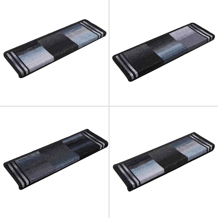 Covorașe de scări autoadezive, 10 buc., negru și gri, 65x21x4cm - WALTI WALTI