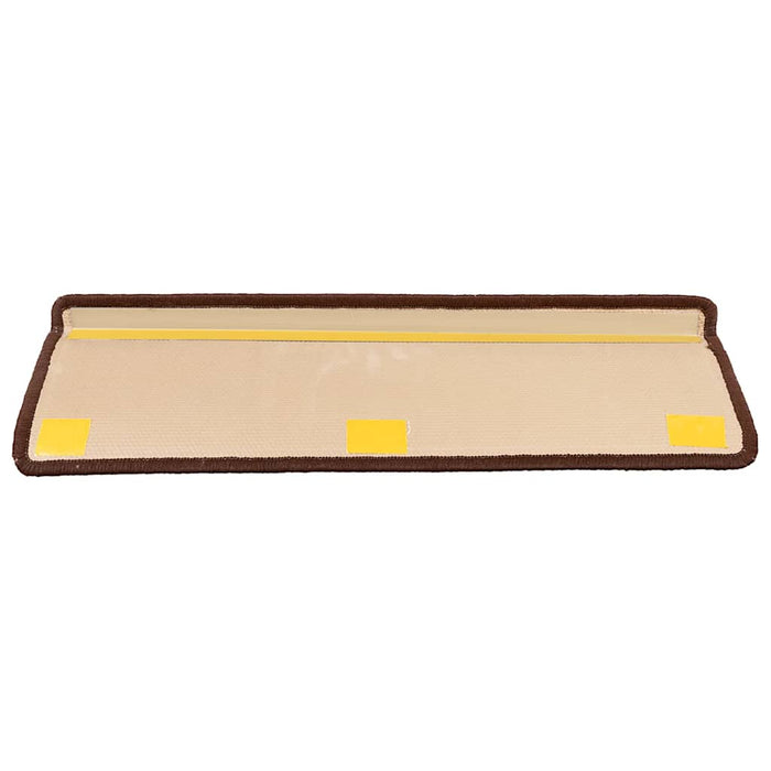 Covorașe pentru scări autoadezive, 10 buc., maro, 65x21x4 cm - WALTI WALTI