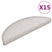 Covoraș scări autoadeziv aspect sisal 15 buc. platină 56x17x3cm - WALTI WALTI