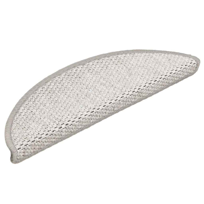 Covoraș scări autoadeziv aspect sisal 15 buc. platină 56x17x3cm - WALTI WALTI
