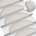 Covoraș scări autoadeziv aspect sisal 15 buc. platină 56x17x3cm - WALTI WALTI