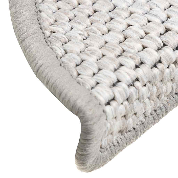 Covoraș scări autoadeziv aspect sisal 15 buc. platină 56x17x3cm - WALTI WALTI