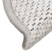 Covoraș scări autoadeziv aspect sisal 15 buc. platină 56x17x3cm - WALTI WALTI