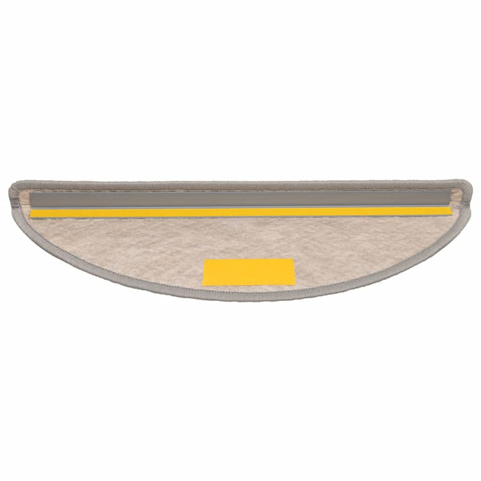 Covorașe scări autoadezive 15 buc argintiu 56x17x3 aspect sisal WALTI