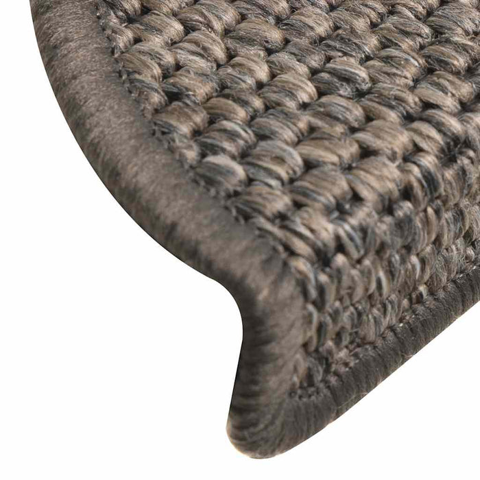 Covoraș scări autoadeziv 15 buc gri/bej 56x17x3cm aspect sisal WALTI