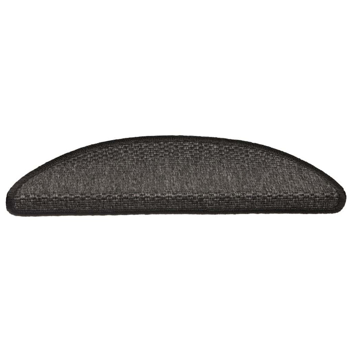 Covorașe scări autoadezive 15 buc antracit 56x17x3 aspect sisal - WALTI WALTI
