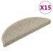 Covorașe scări autoadezive 15 buc. verde 56x17x3cm aspect sisal - WALTI WALTI
