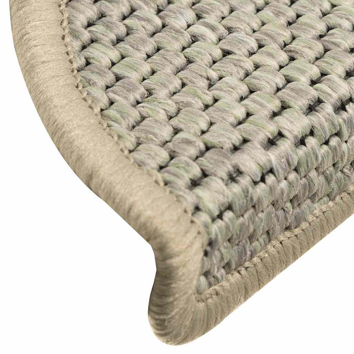 Covorașe scări autoadezive 15 buc. verde 56x17x3cm aspect sisal - WALTI WALTI