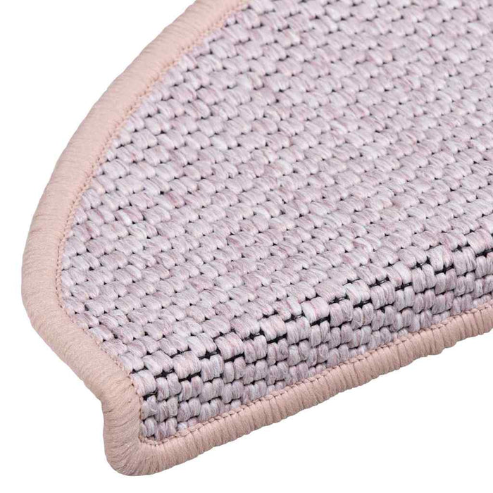 Covorașe scări autoadezive 15 buc. roz, 56x17x3cm aspect sisal WALTI