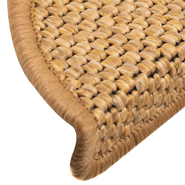 Covorașe scări autoadezive 15 buc. sisal 56x17x3 aspect sisal - WALTI WALTI