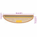 Covorașe scări autoadezive 15 buc. sisal 56x17x3 aspect sisal - WALTI WALTI