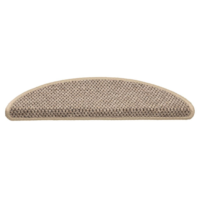 Covorașe scări autoadezive aspect sisal, 15 buc. bej 56x17x3cm - WALTI WALTI