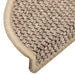Covorașe scări autoadezive aspect sisal, 15 buc. bej 56x17x3cm - WALTI WALTI
