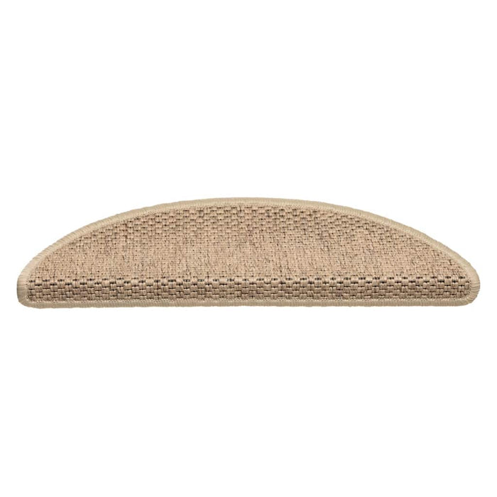 Covorașe scări autoadezive 15 buc. nisipiu 56x17x3 aspect sisal WALTI