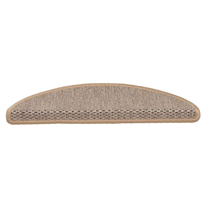 Covorașe scări autoadezive 15 buc. bej deschis 56x17x3cm sisal - WALTI WALTI