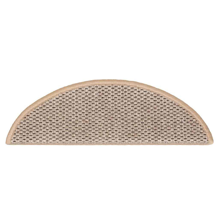 Covorașe scări autoadezive 15 buc. bej deschis 56x17x3cm sisal - WALTI WALTI