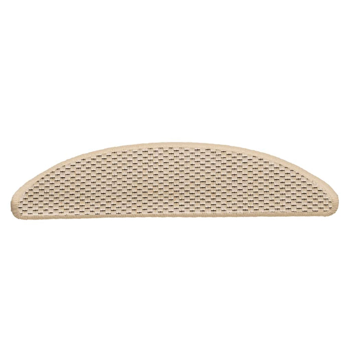 Covorașe scări autoadezive 15 buc berber 56x17x3cm aspect sisal WALTI