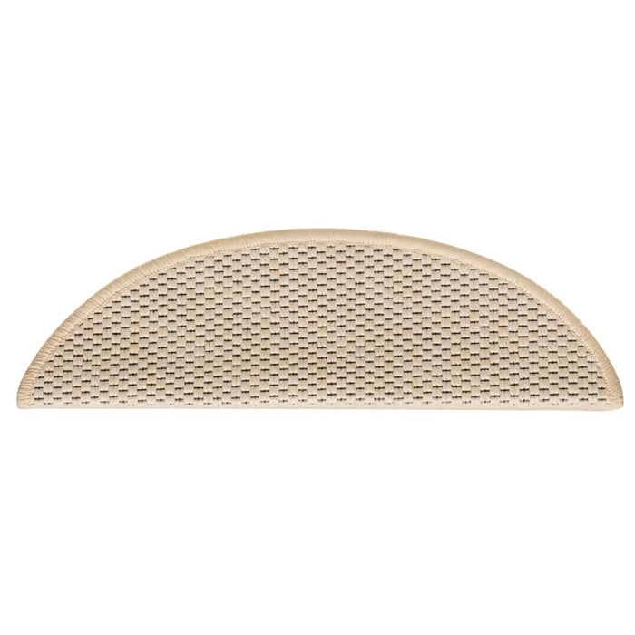 Covorașe scări autoadezive 15 buc berber 56x17x3cm aspect sisal WALTI